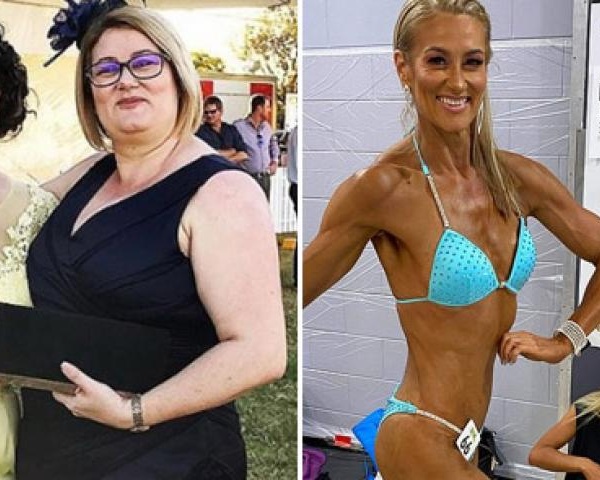 Bà mẹ Úc giảm 105kg để tham gia cuộc thi thể hình