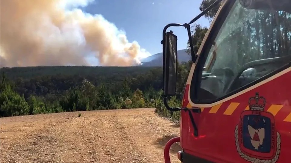 Cháy rừng ở miền bắc Tasmania